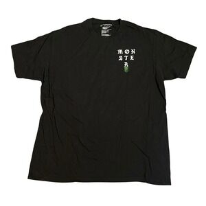 Monster Energy T Shirt Black XL Unleash The Beast Graphic Tee Men's